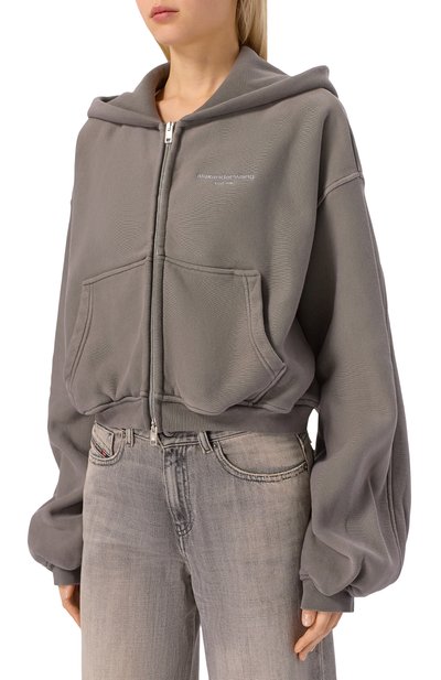 Хлопковая толстовка ALEXANDER WANG, арт. 1CC3251057, фото 3