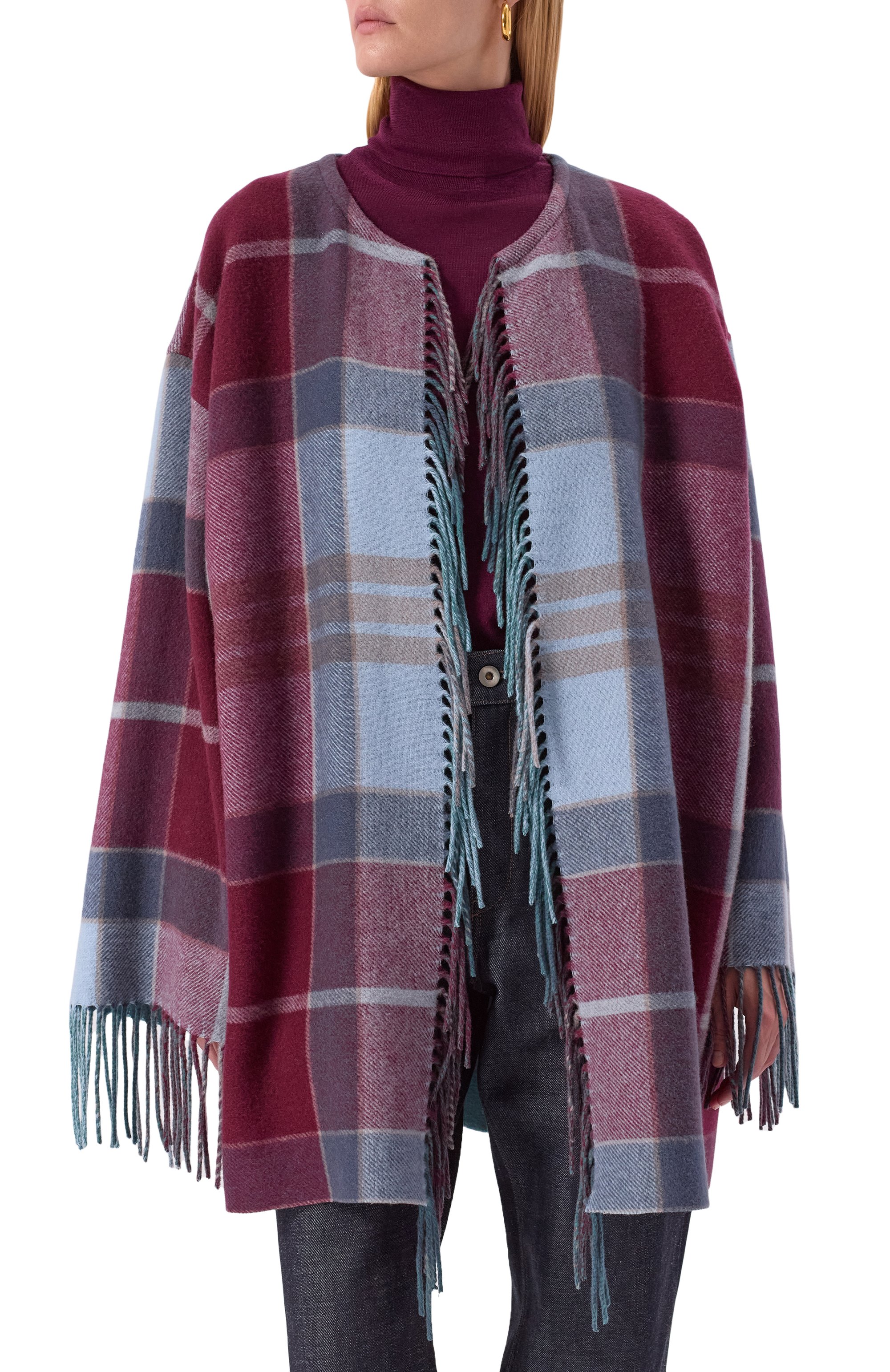 Кашемировое пончо COLOMBO, арт. S2105/5745-PL10, фото 3