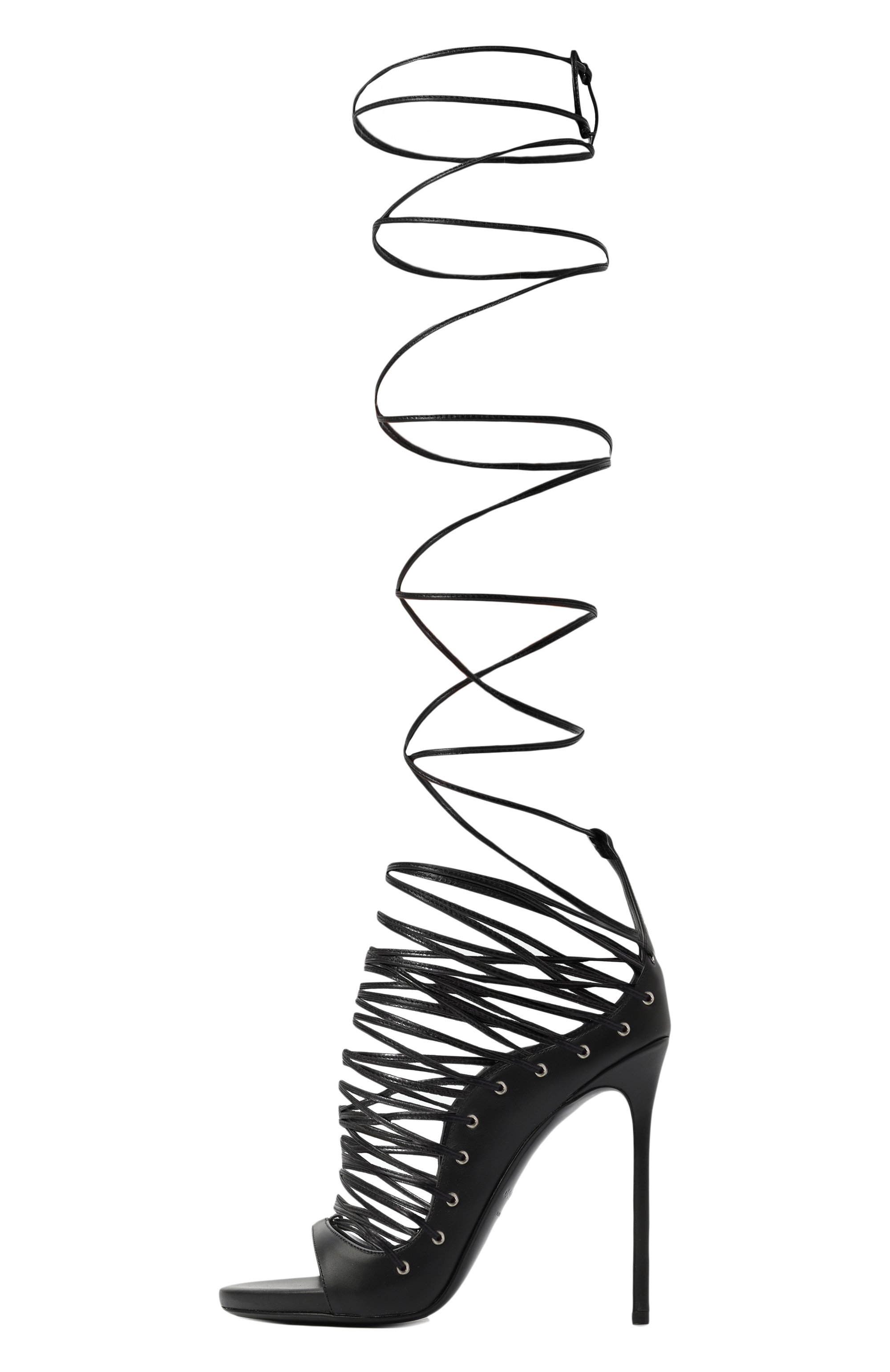 Кожаные босоножки riri DSQUARED2 черного цвета по цене 88250 руб., арт. HSW0266, фото 5 Кожаные босоножки riri DSQUARED2, арт. HSW0266, фото 5