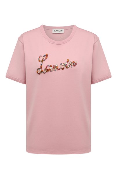 Женская хлопковая футболка LANVIN, арт. RW-TS9043-J179-P22