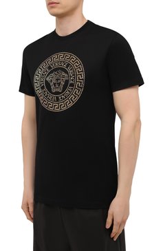 Хлопковая футболка VERSACE, арт. 1001619/1A01263, фото 1