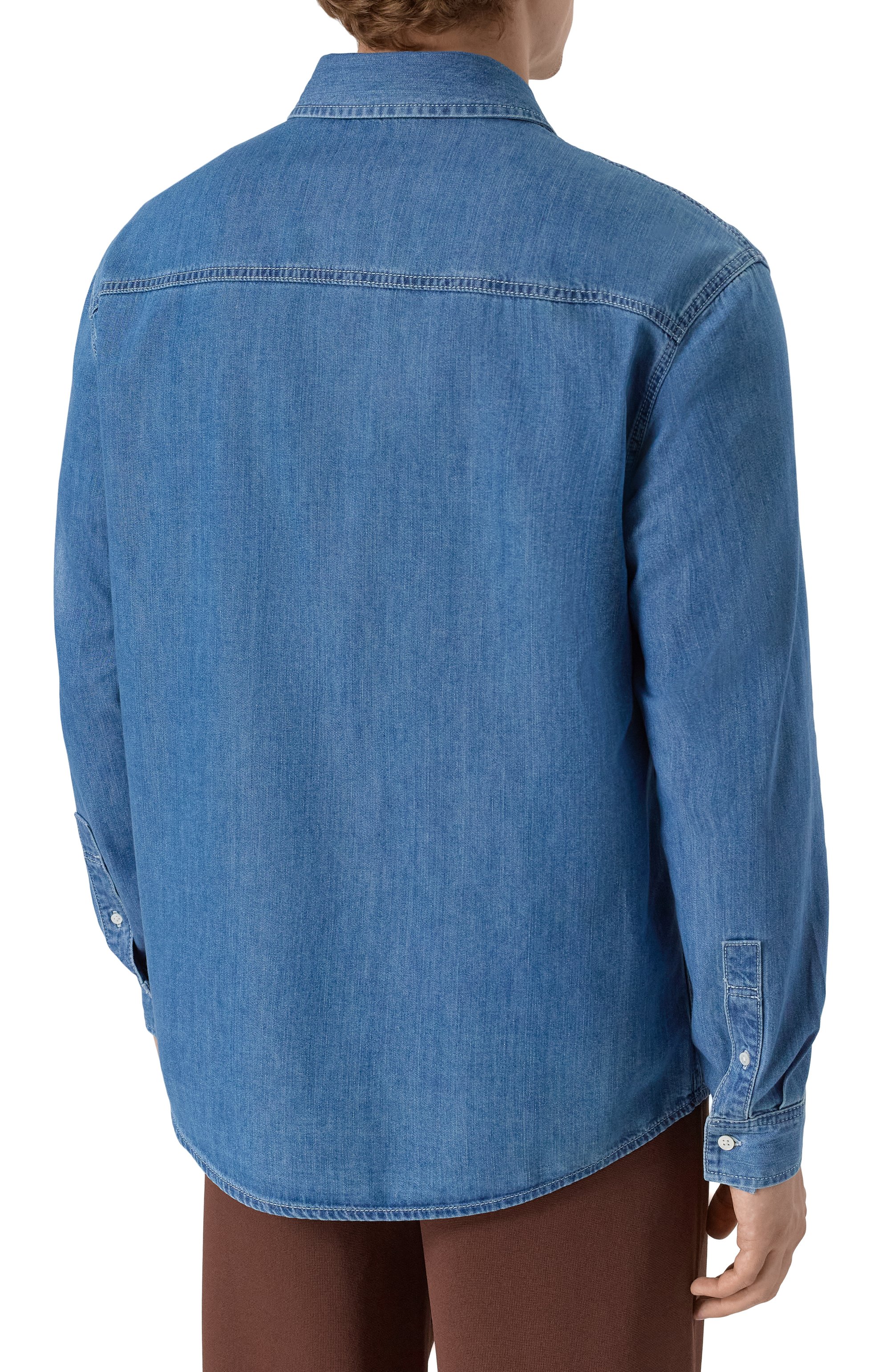 Джинсовая рубашка 12 STOREEZ, арт. 129671, фото 4