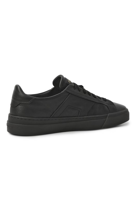 Кожаные кеды Gloria Santoni MBGT21779NE0RSL7N01_ Чёрный  MBGT21779NE0RSL7N01_ Фото 5