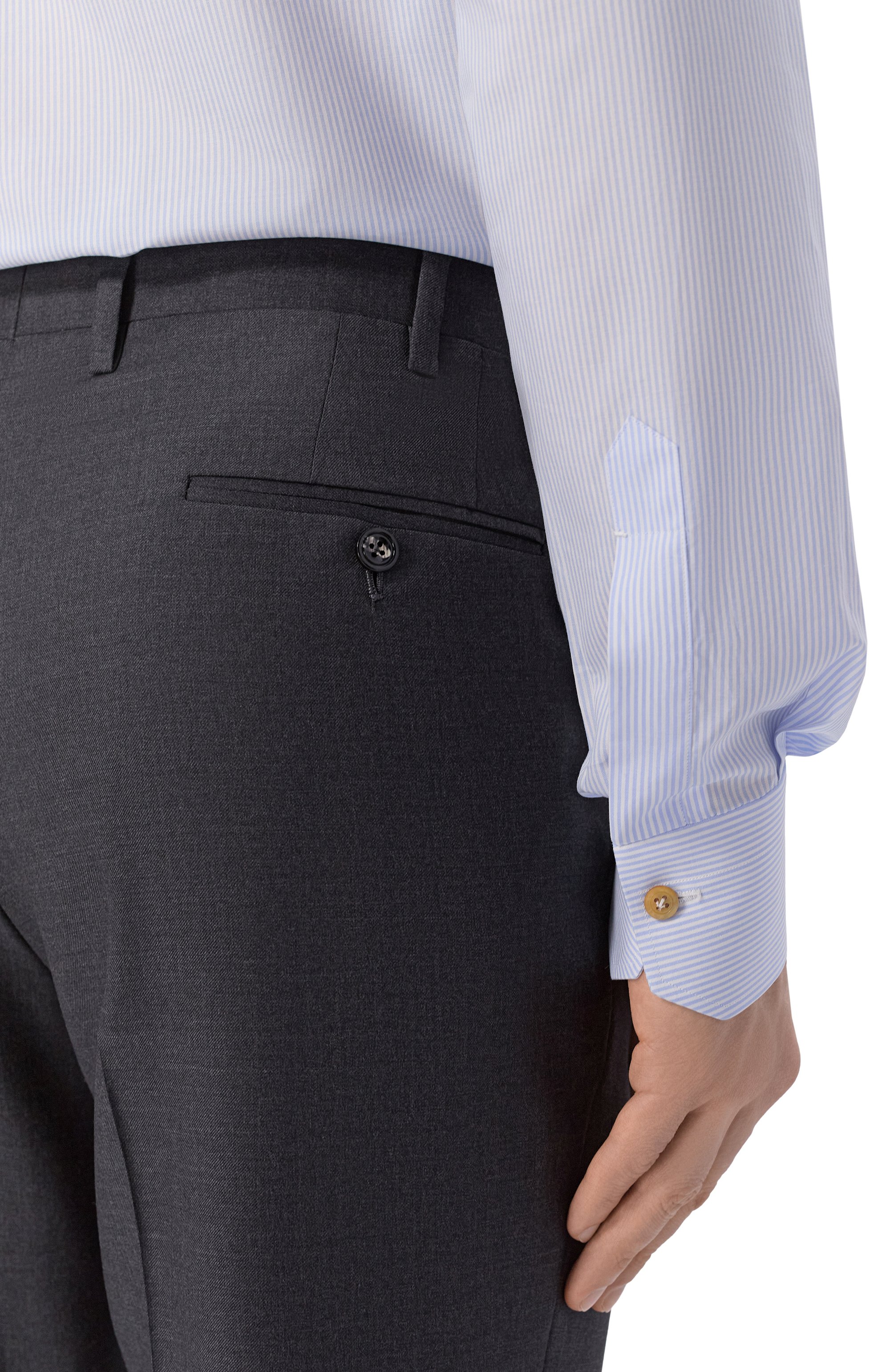 Хлопковая сорочка KITON голубого цвета по цене 69950 руб., арт. UCIH0929413, фото 5 Хлопковая сорочка KITON, арт. UCIH0929413, фото 5