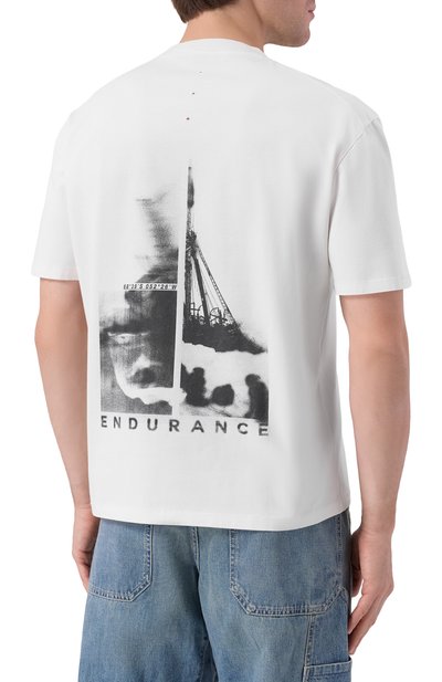 Хлопковая футболка PREMIATA белого цвета по цене 13500 руб., арт. PA1030/JERSEY, фото 4 Хлопковая футболка PREMIATA, арт. PA1030/JERSEY, фото 4