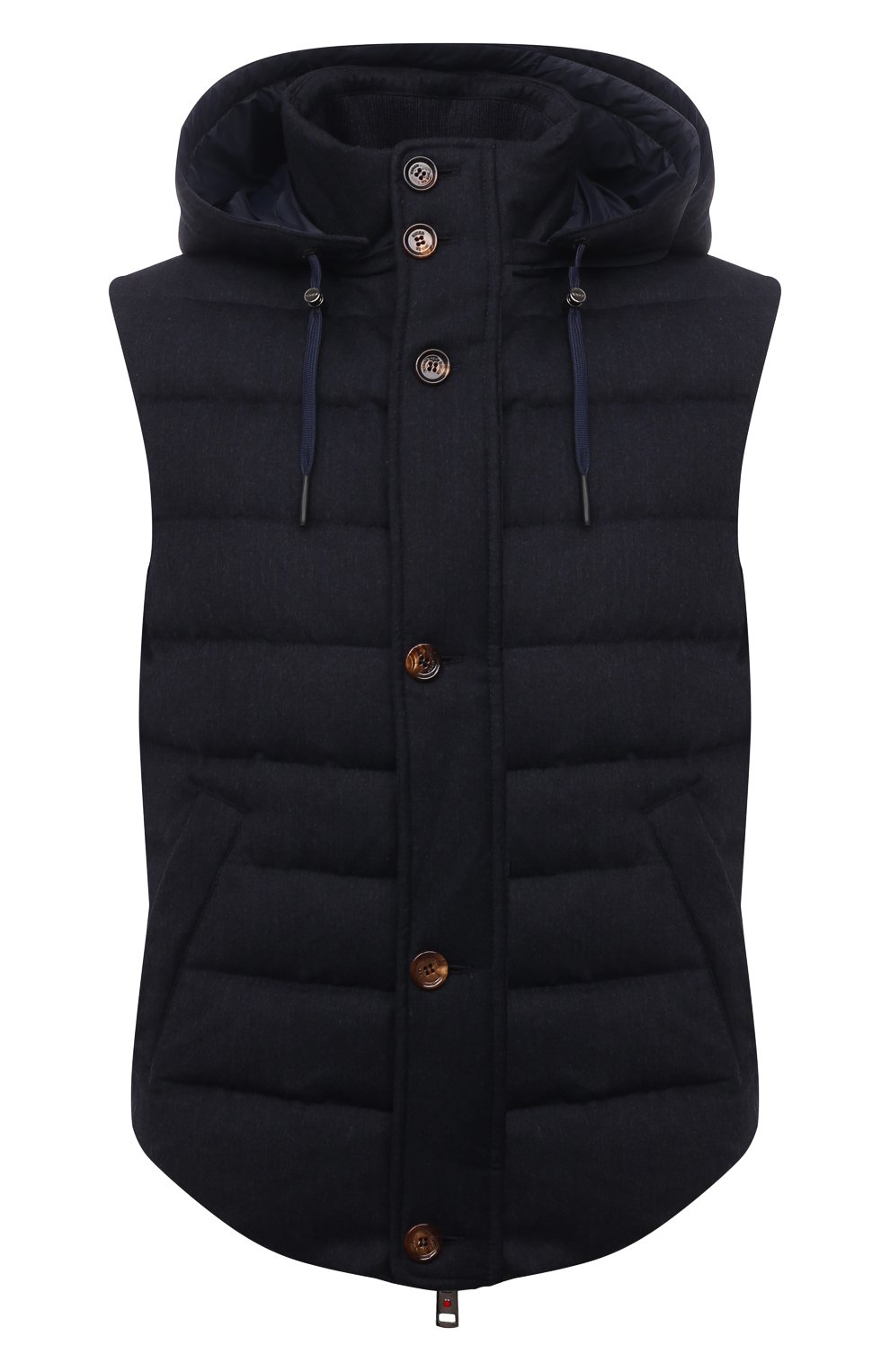 Пуховый жилет KIRED темно-синего цвета по цене 140500 руб., арт. WKISHBW7405008000, фото 1 Пуховый жилет KIRED, арт. WKISHBW7405008000, фото 1