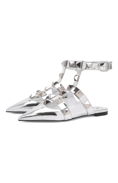 Кожаные балетки roman stud VALENTINO, арт. XW2S0BY5/BAI, фото 1