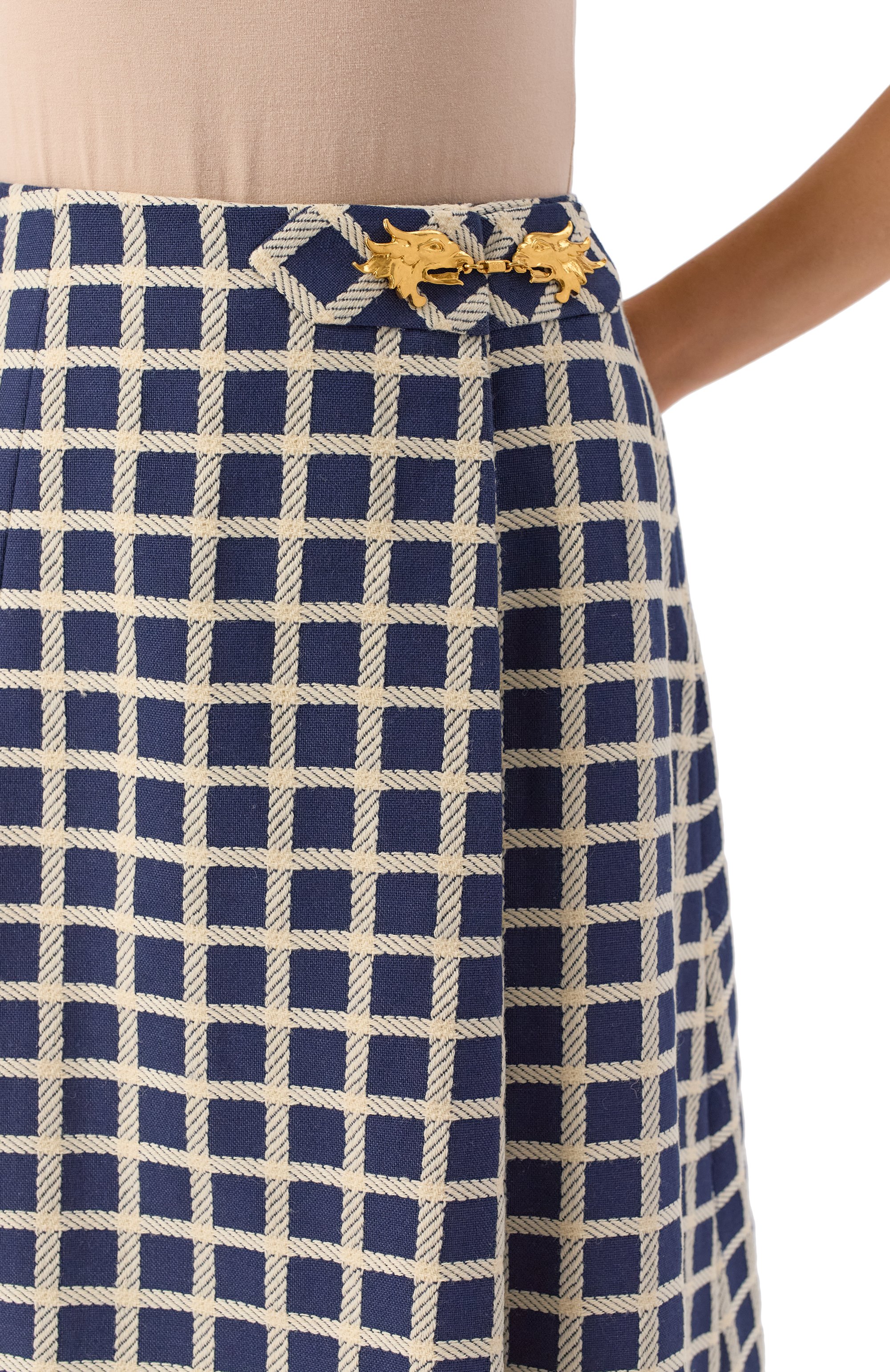 Юбка из шерсти и хлопка VALENTINO, арт. 7B3RACE49G2, фото 5