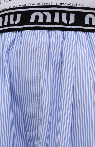 Хлопковые шорты MIU MIU, арт. MP1435-1YIN-F0076, фото 5