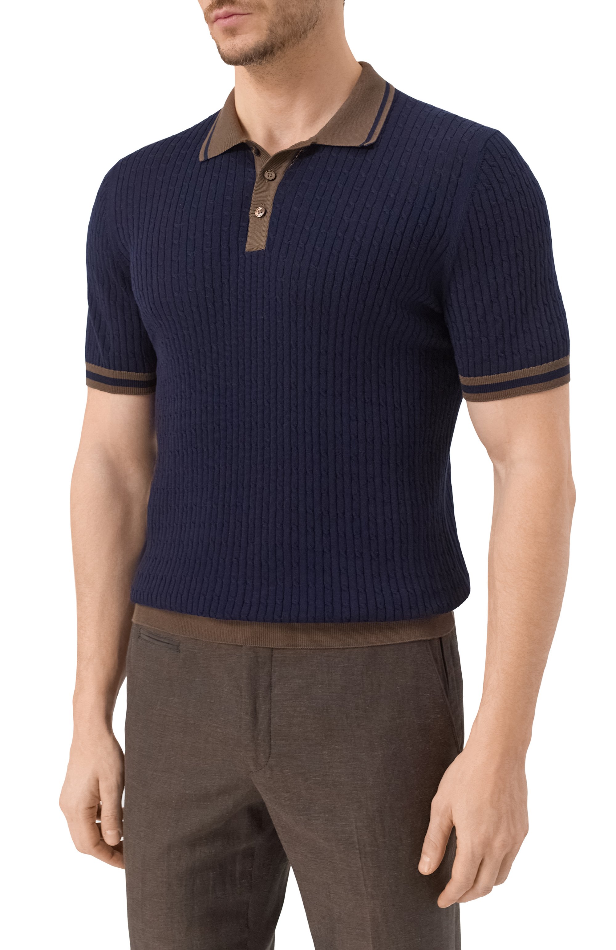 Хлопковое поло GRAN SASSO, арт. 57113/20625, фото 3