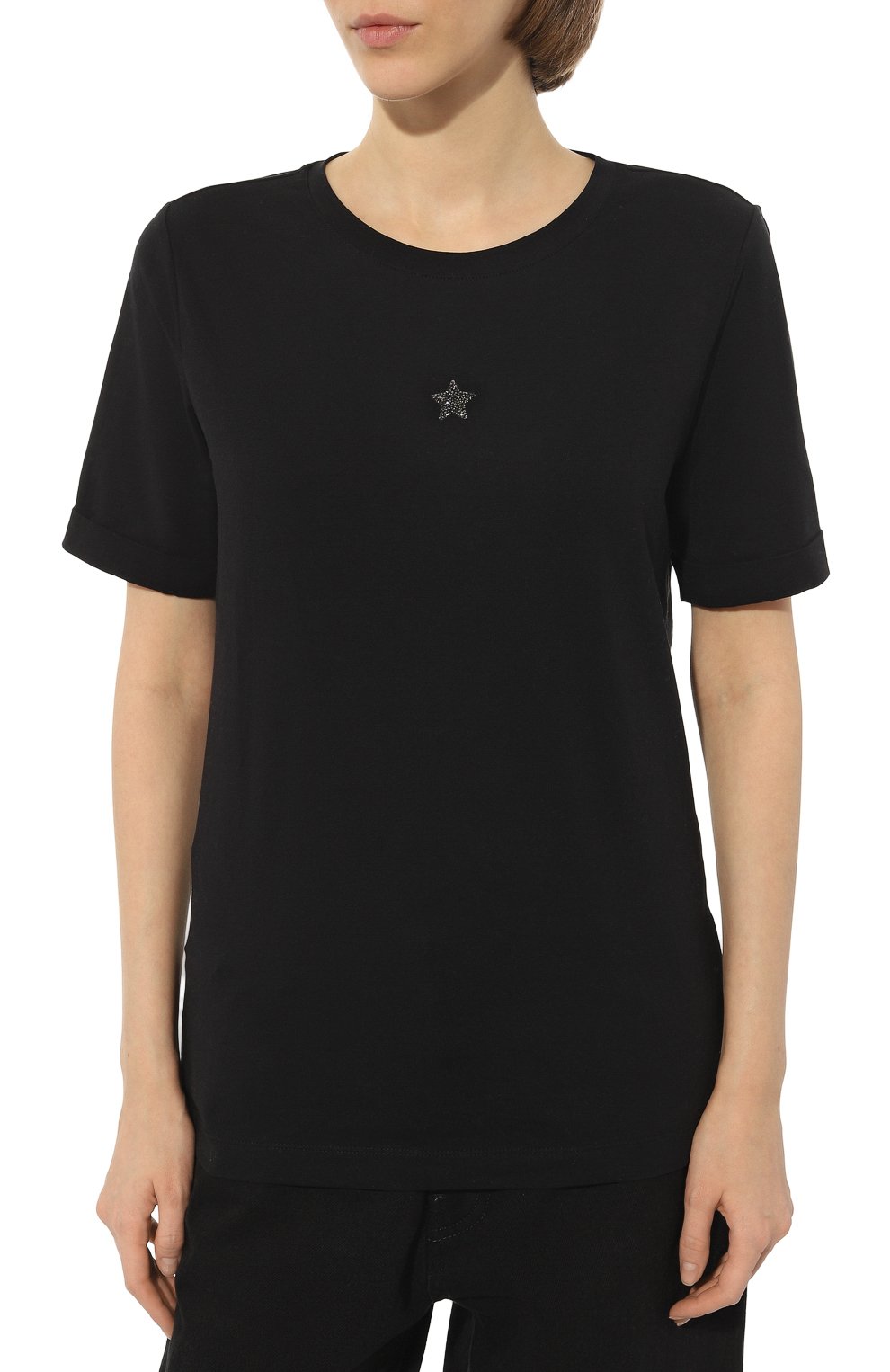 Хлопковая футболка LORENA ANTONIAZZI, арт. P2308TS24A/9999, фото 3