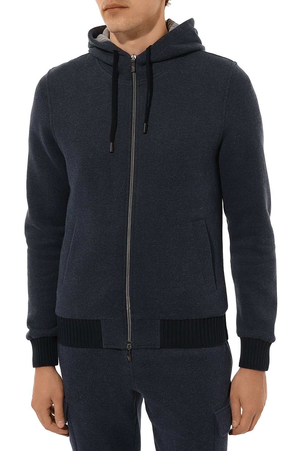 Толстовк�а из хлопка и кашемира CAPOBIANCO, арт. 17M404.FW00., фото 3