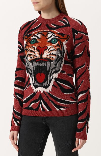 Шерстяной пуловер с круглым вырезом GUCCI, арт. 501888/X9N52, фото 3