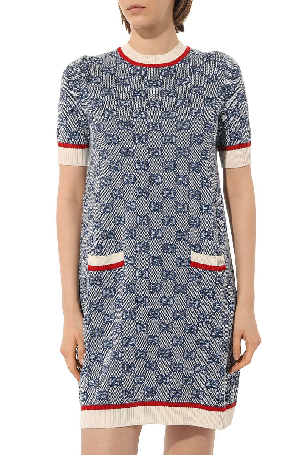 Платье из шерсти и хлопка GUCCI, арт. 579787 XKARI, фото 3
