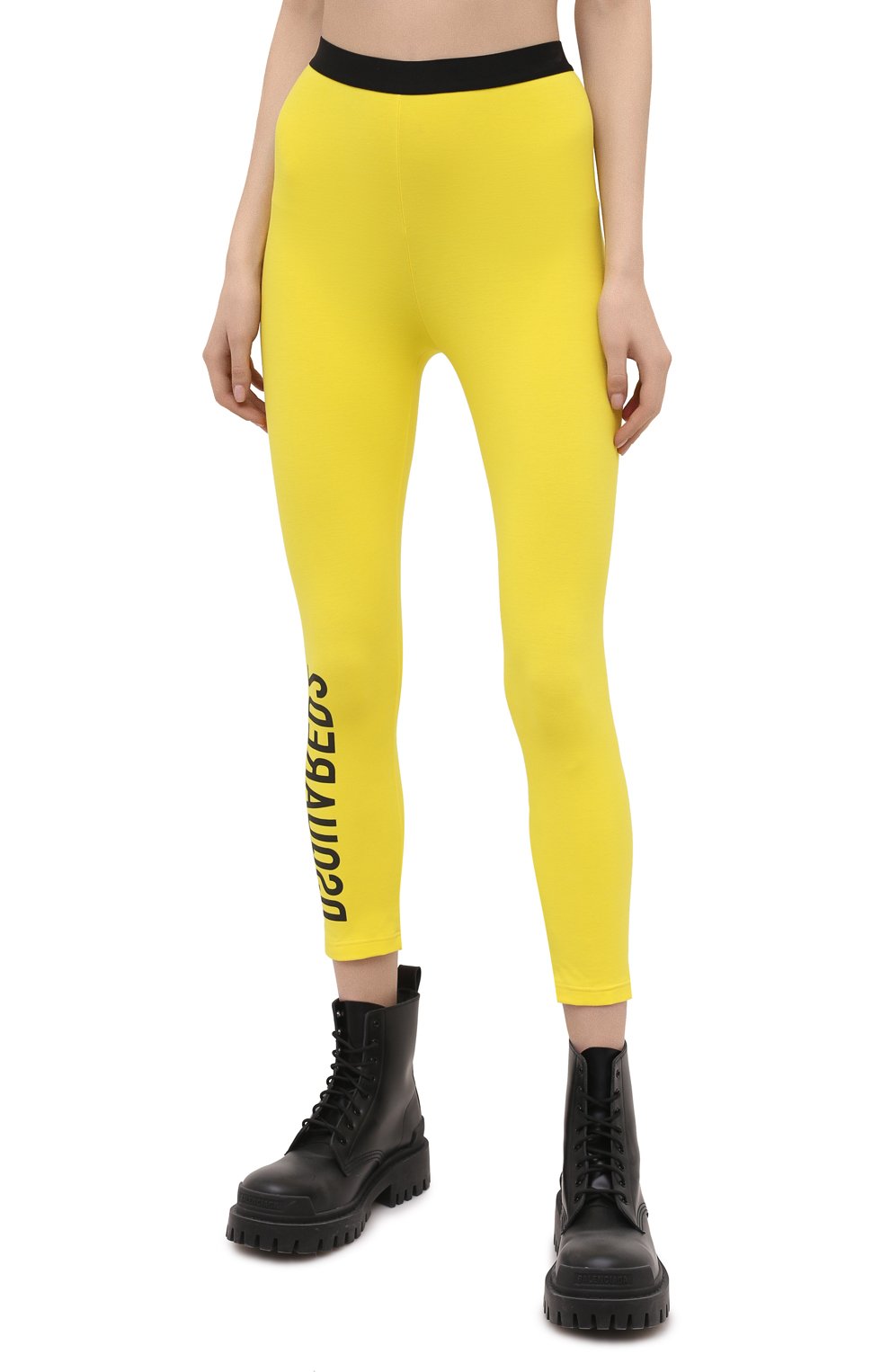 Хлопковые легинсы DSQUARED2, арт. D8N473540, фото 3