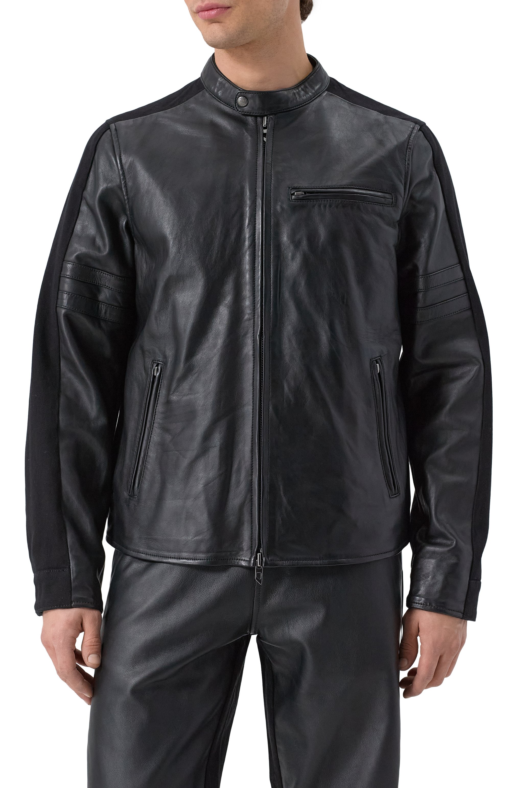 Комбинированная куртка DIESEL, арт. A16263/0SLBJ, фото 3