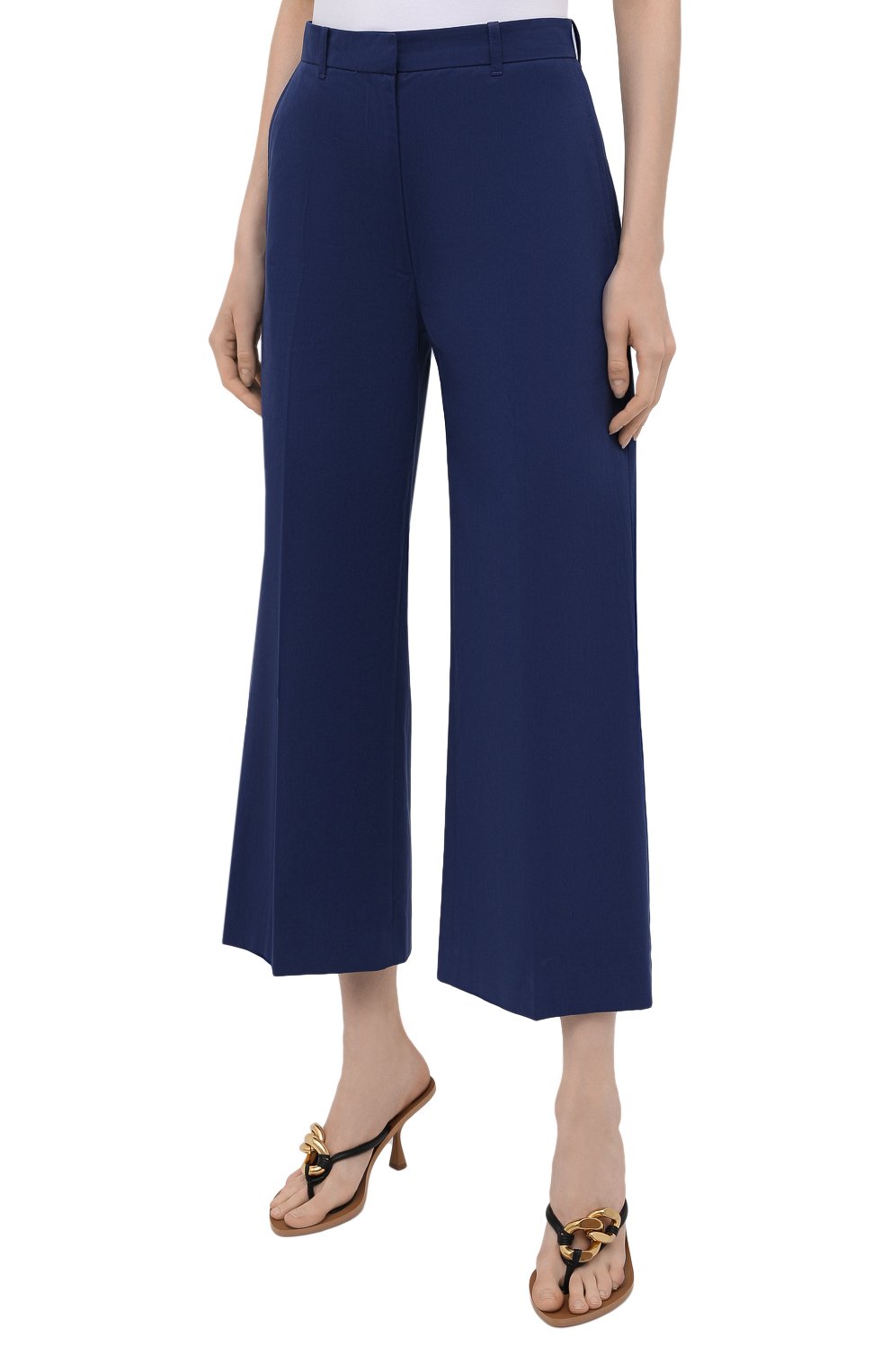 Хлопковые брюки KENZO синего цвета по цене 26950 руб., арт. FB52PA0259DG, фото 3 Хлопковые брюки KENZO, арт. FB52PA0259DG, фото 3