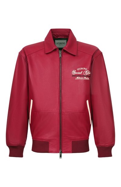 Мужской кожаный бомбер ICEBERG, арт. Z020/6805