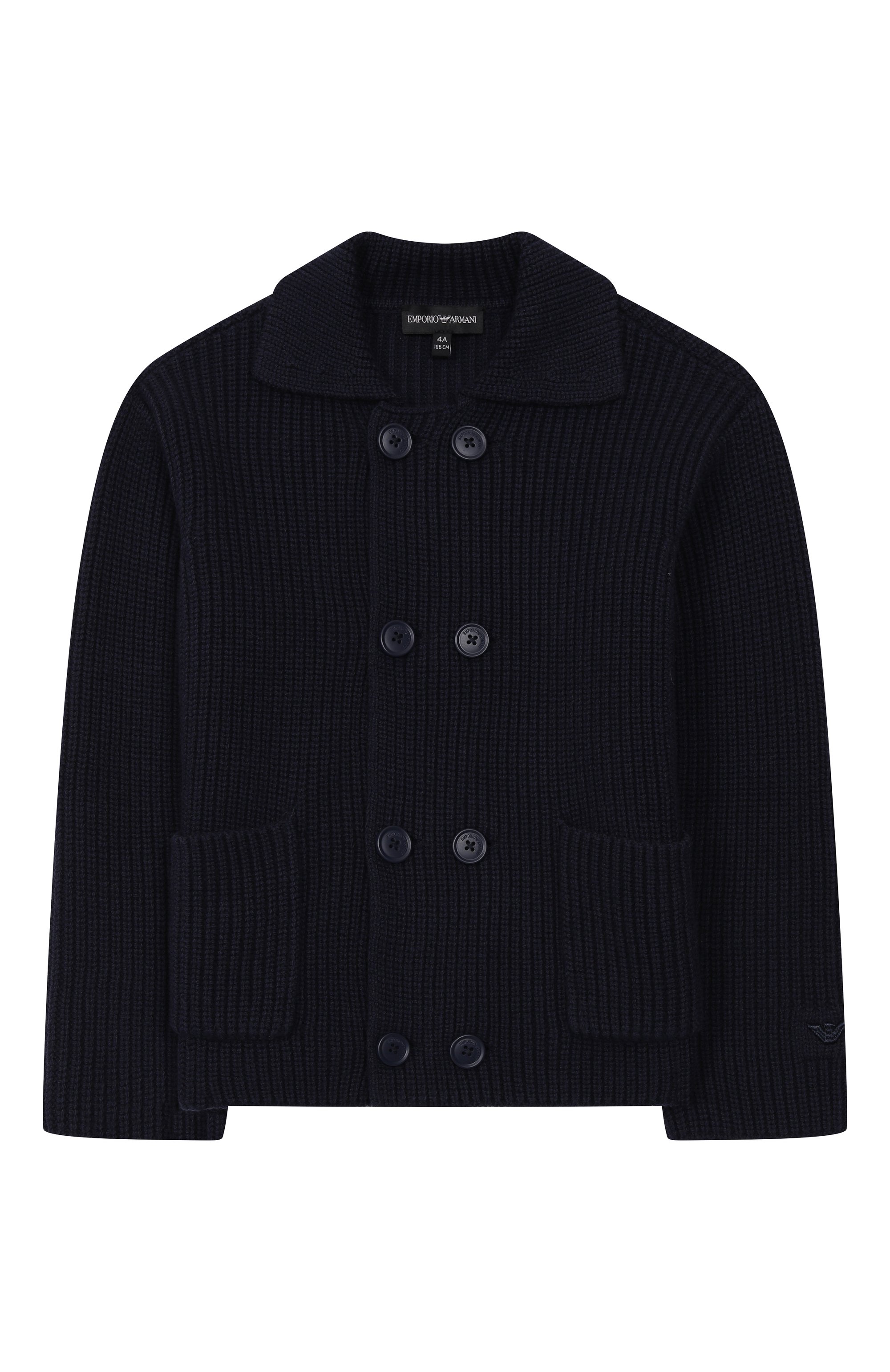 Кардиган из хлопка и шерсти EMPORIO ARMANI, арт. EB000653/AF17338, фото 1