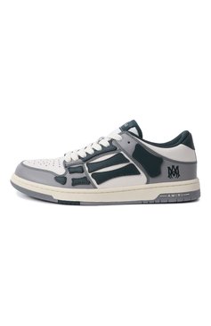 Мужские кожаные кеды varsity skel top AMIRI серого цвета, арт. AMF0SR1077 | Фото 4 (Драгоценные камни: Проставлено; Материал внутренний: Текстиль; Материал сплава: Проставлено; Подошва: Массивная; Материал внешний: Натуральная кожа; Материал утеплителя: Без утеплителя; Кросс-КТ: Низкие; Стили: Классический)