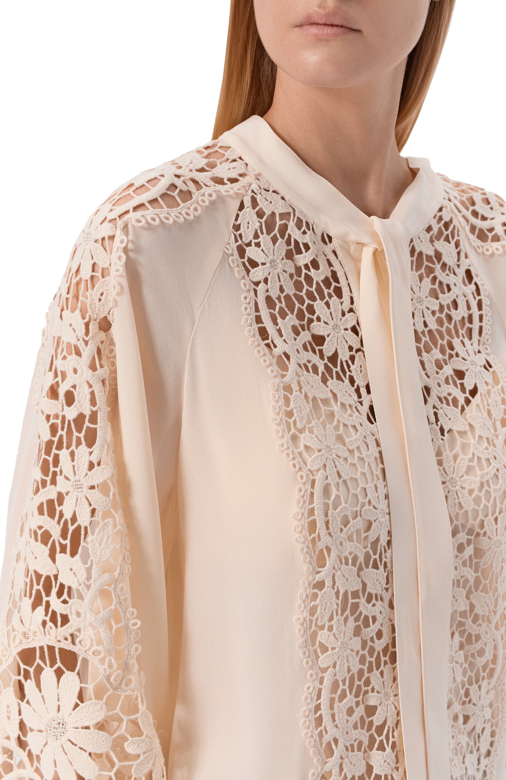 Блузка из хлопка и шелка ELIE SAAB, арт. T0335/SIM03, фото 5