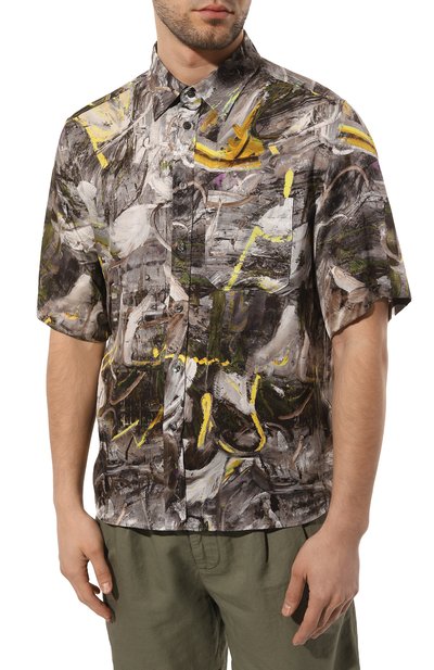 Рубашка из вискозы DIESEL, арт. A09256/0AIAS, фото 3