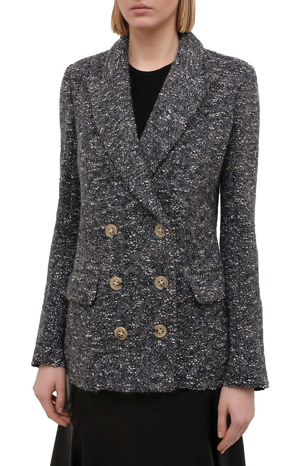 Жакет ISABEL MARANT ETOILE темно-серого цвета по цене 44150 руб., арт. VE1515-21P008E/HENDAC, фото 3 Жакет ISABEL MARANT ETOILE, арт. VE1515-21P008E/HENDAC, фото 3