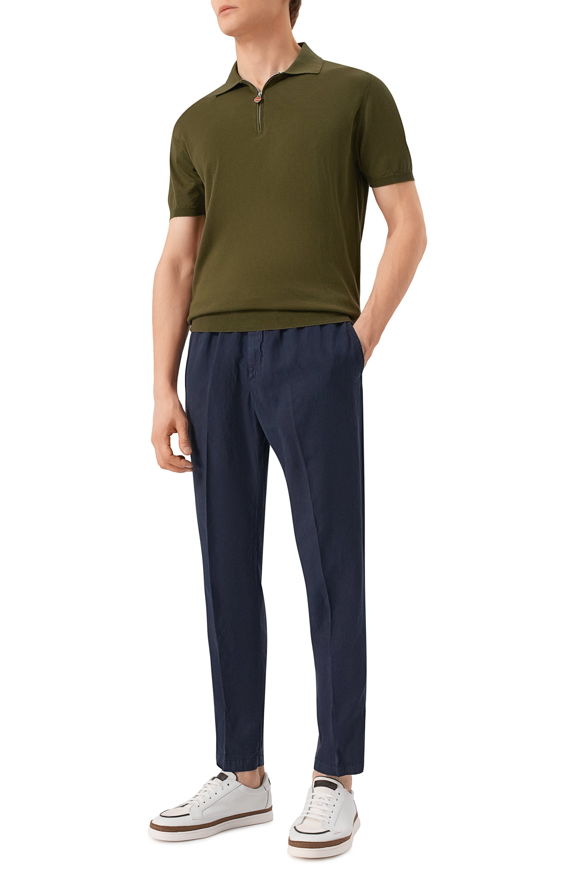 Хлопковое поло KITON, арт. UMKX33ZK319, фото 2