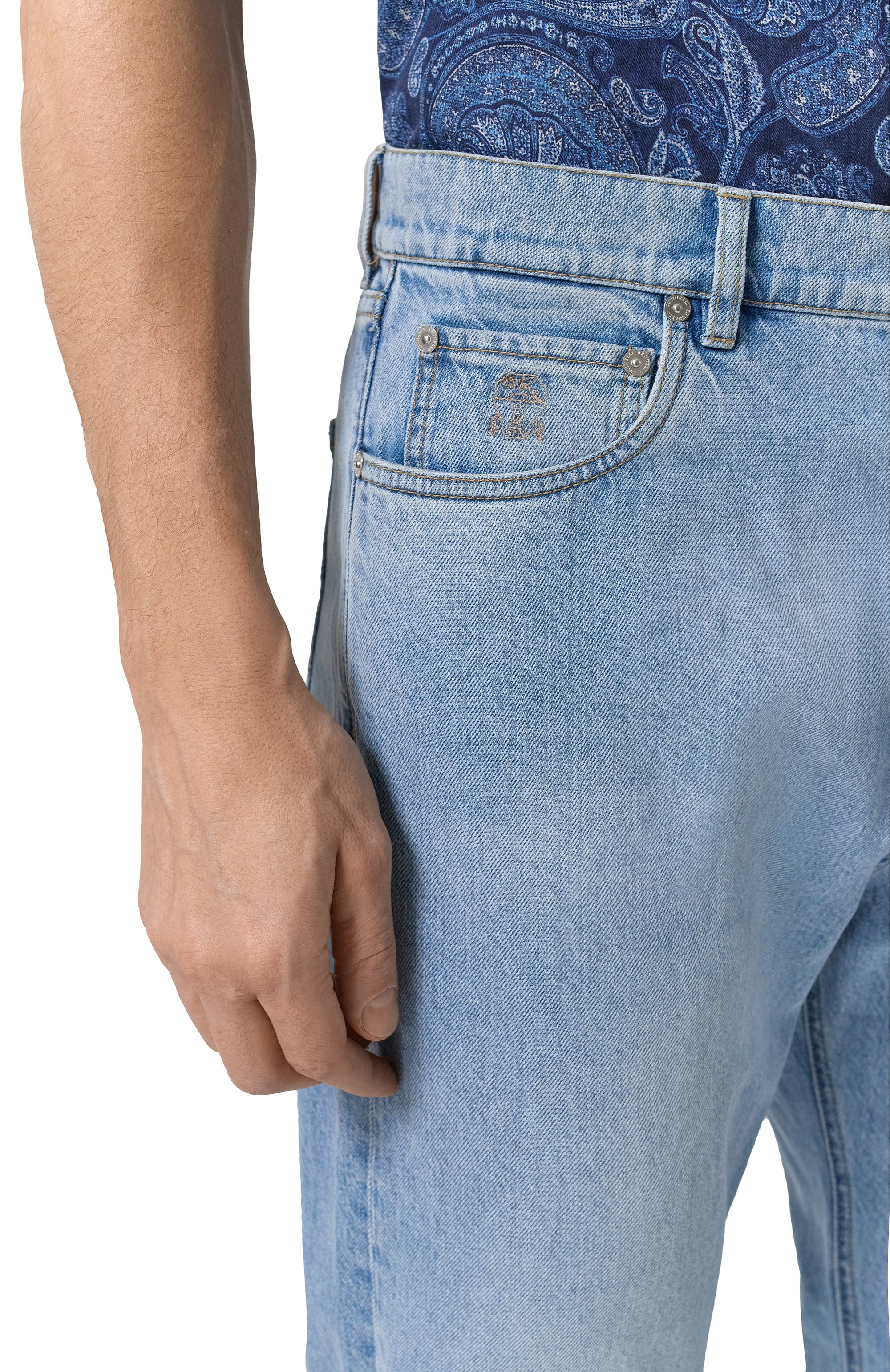 Джинсы iconic fit BRUNELLO CUCINELLI, арт. M241PB2346, фото 5