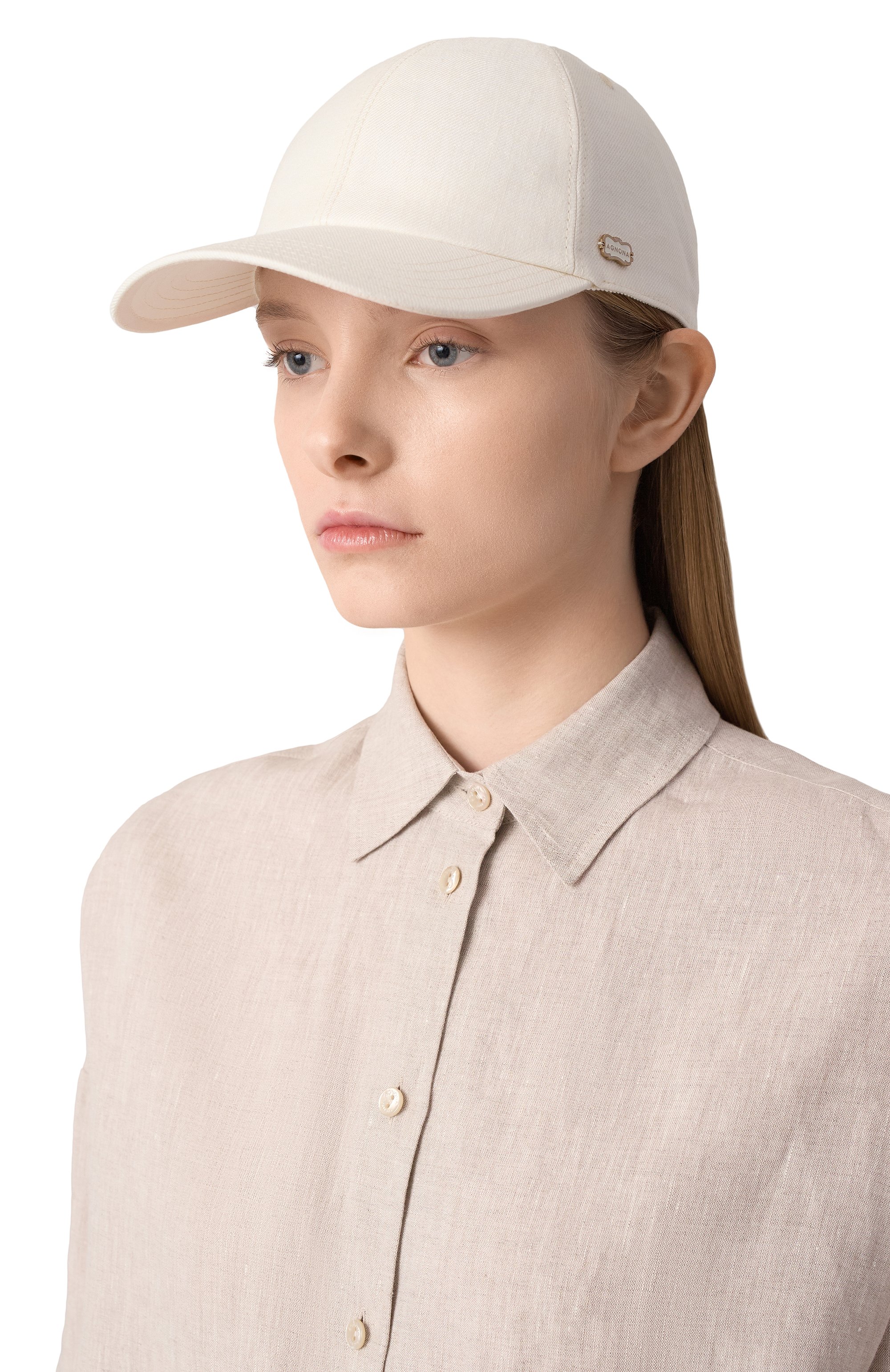 Льняная бейсболка AGNONA, арт. AK0902X/U3014, фото 2