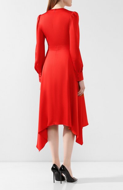 Шелковое платье ALEXANDER MCQUEEN, арт. 593208/QBAAE, фото 4