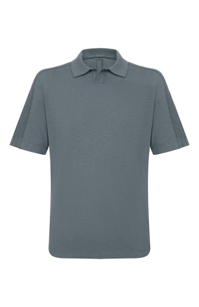 Мужское поло из хлопка и льна TRANSIT, арт. CFUTRC5401