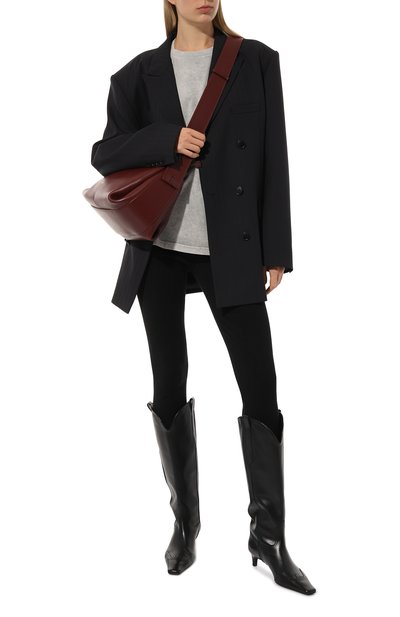 Хлопковая футболка LESYANEBO светло-серого цвета по цене 9500 руб., арт. ICONIC/TS003, фото 2 Хлопковая футболка LESYANEBO, арт. ICONIC/TS003, фото 2