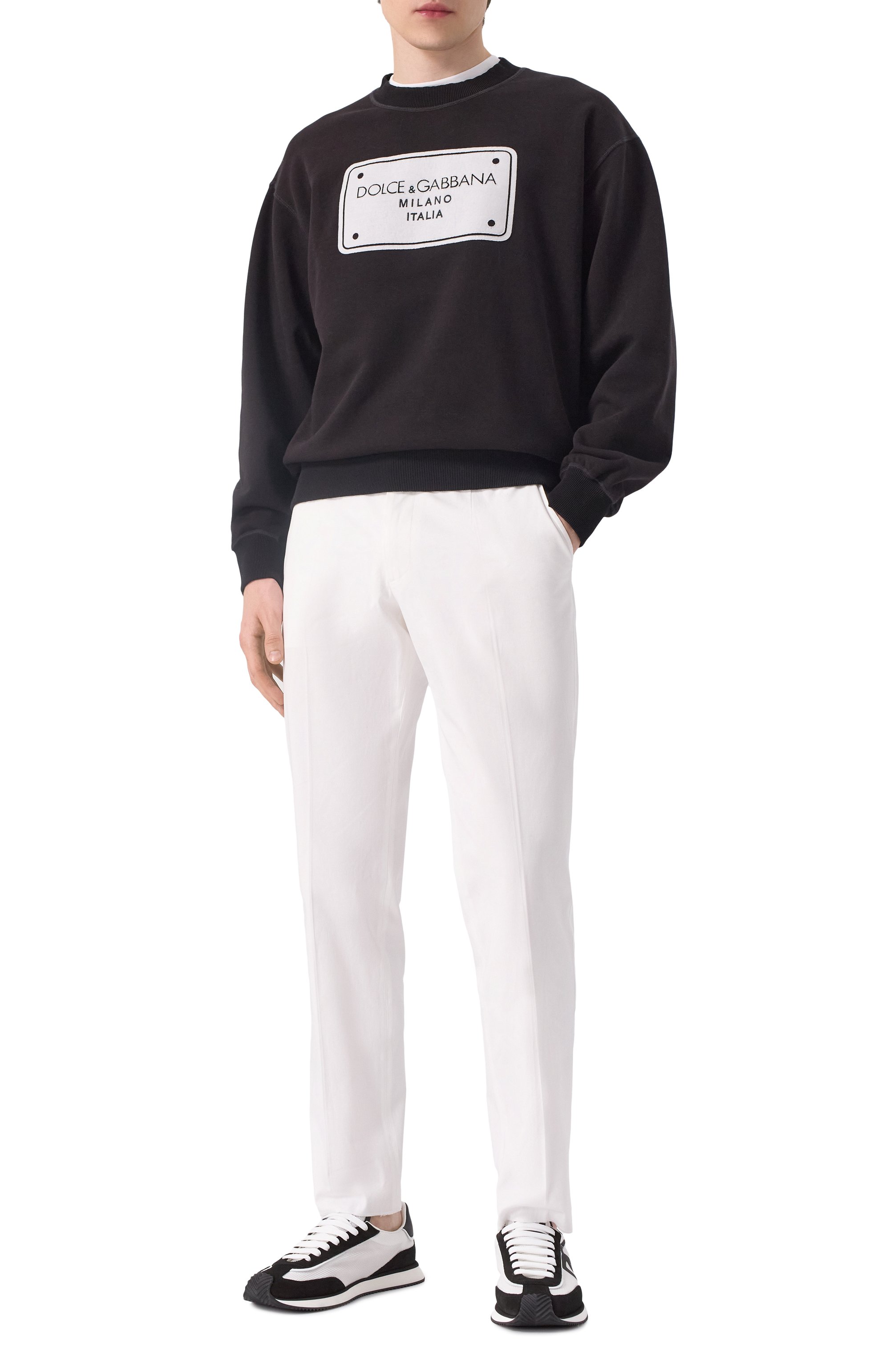 Комбинированные кроссовки dg cushion DOLCE & GABBANA, арт. CS2288/A5355, фото 2