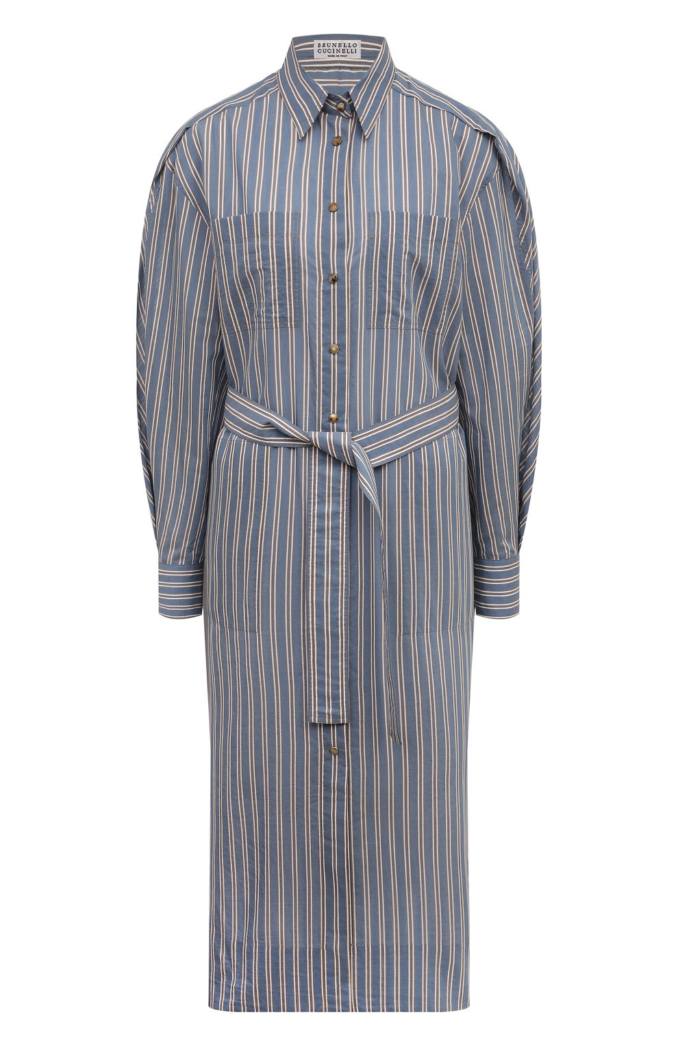 Платье из хлопка и шелка BRUNELLO CUCINELLI, арт. MP774AMG21, фото 1