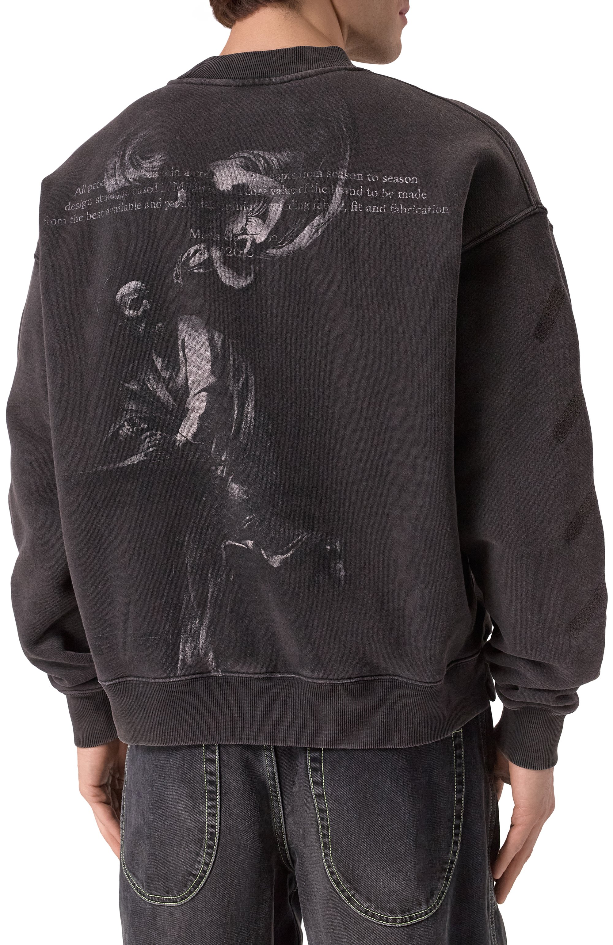 Хлопковый свитшот OFF-WHITE, арт. 0MBA054C99FLE009, фото 5