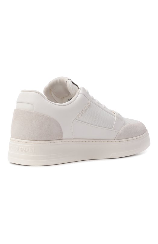 Комбинированные кеды Emporio Armani EM004836/AF24321 Белый  EM004836/AF24321 Фото 4