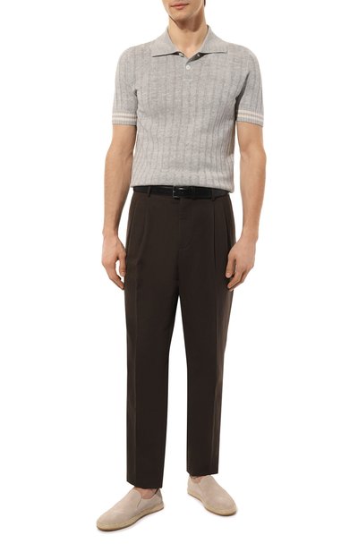 Замшевые эспадрильи BRUNELLO CUCINELLI светло-бежевого цвета по цене 97950 руб., арт. MZUCCLI837, фото 2 Замшевые эспадрильи BRUNELLO CUCINELLI, арт. MZUCCLI837, фото 2