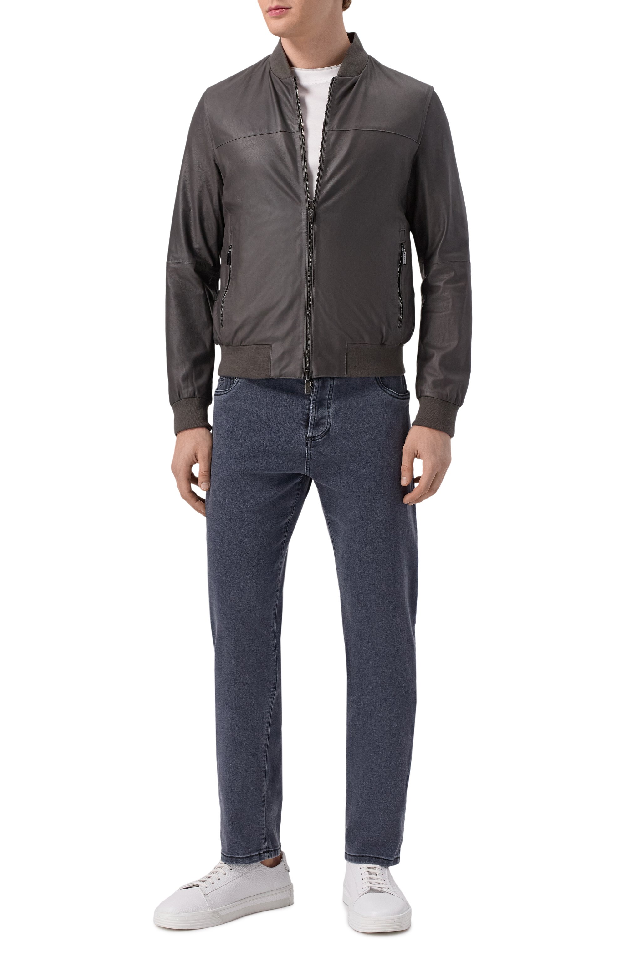 Двусторонний кожаный бомбер GIMO'S, арт. 5S20.1.090.90R/58, фото 2