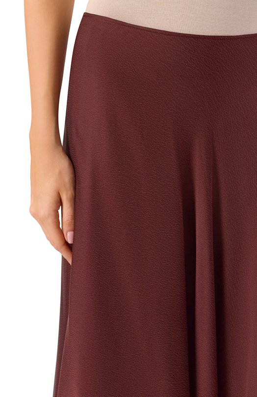 Шелковая юбка Petar Petrov F25TR5B/SILK Коричневый  F25TR5B/SILK Фото 5