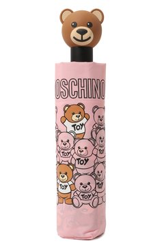 Женский складной зонт MOSCHINO розового цвета, арт. 8422 0PENCL0SE | Фото 6 (Материал: Синтетический материал, Текстиль, Металл; Материал сплава: Проставлено; Нос: Не проставлено)