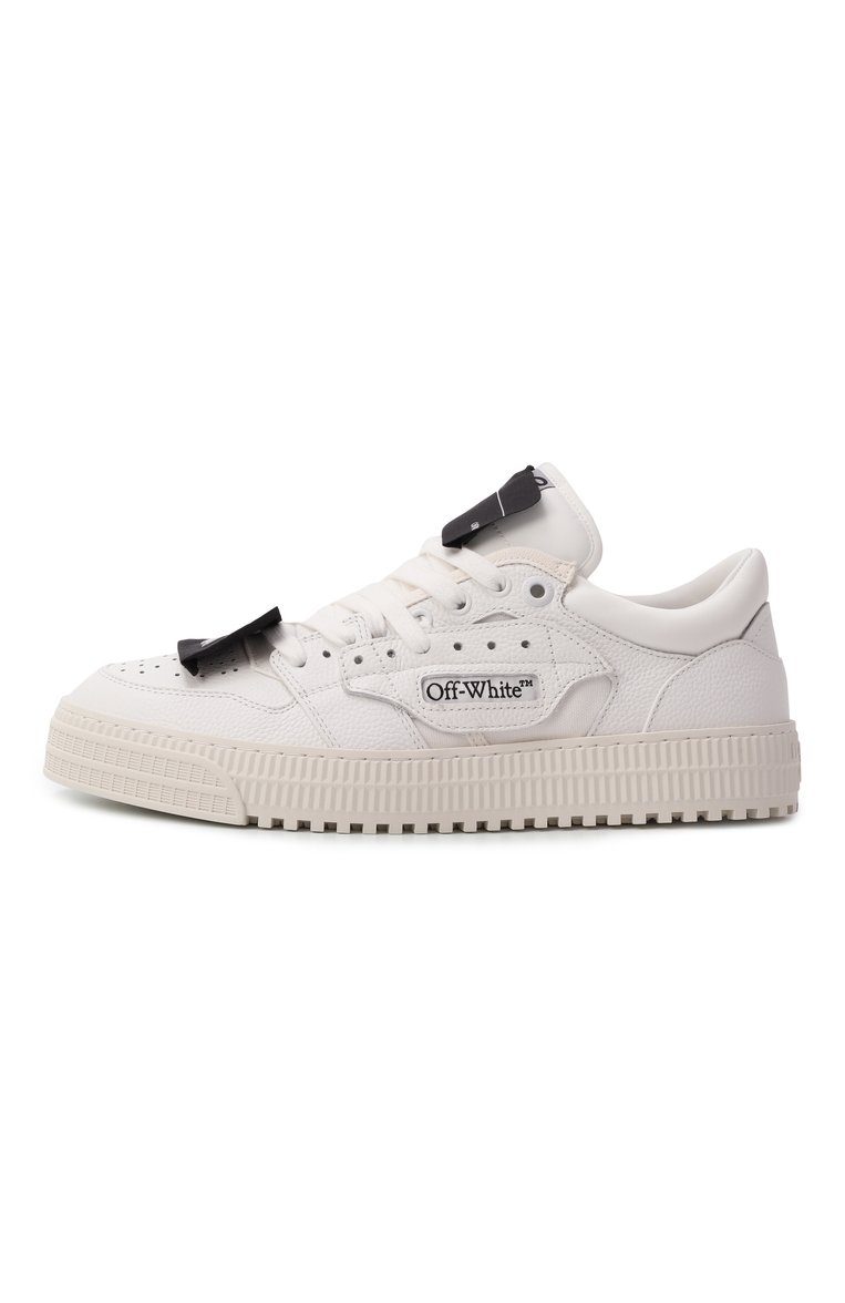 Мужские кожаные кеды 3.0 off court  OFF-WHITE белого цвета, арт. 0MIA29KC99LEA001 | Фото 4 (Материал внешний: Натуральная кожа; Материал внутренний: Натуральная кожа; Автоматизация ТО: Проставлено; Автоматизация состава: Проставлено; Подошва: Массивная; Стили: Классический; Материал утеплителя: Без утеплителя; Кросс-КТ: Низкие)