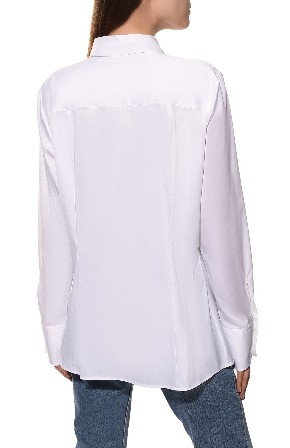 Хлопковая рубашка HUGO белого цвета по цене 14950 руб., арт. 50416895, фото 4 Хлопковая рубашка HUGO, арт. 50416895, фото 4