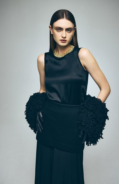 Кожаные перчатки AGNELLE, арт. CHRISTINA/A, фото 3