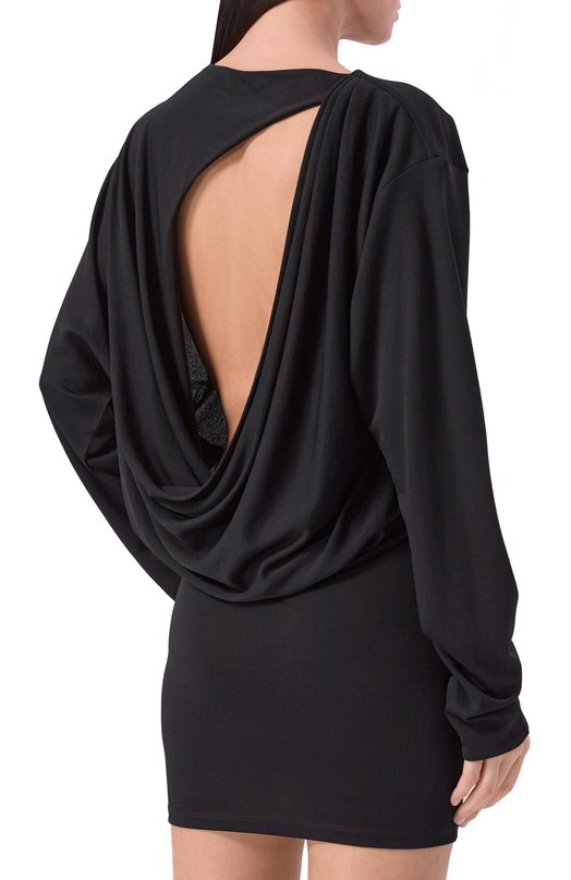 Платье из вискозы Jacquemus 26EDRW00823/AJ00253 Чёрный  26EDRW00823/AJ00253 Фото 4