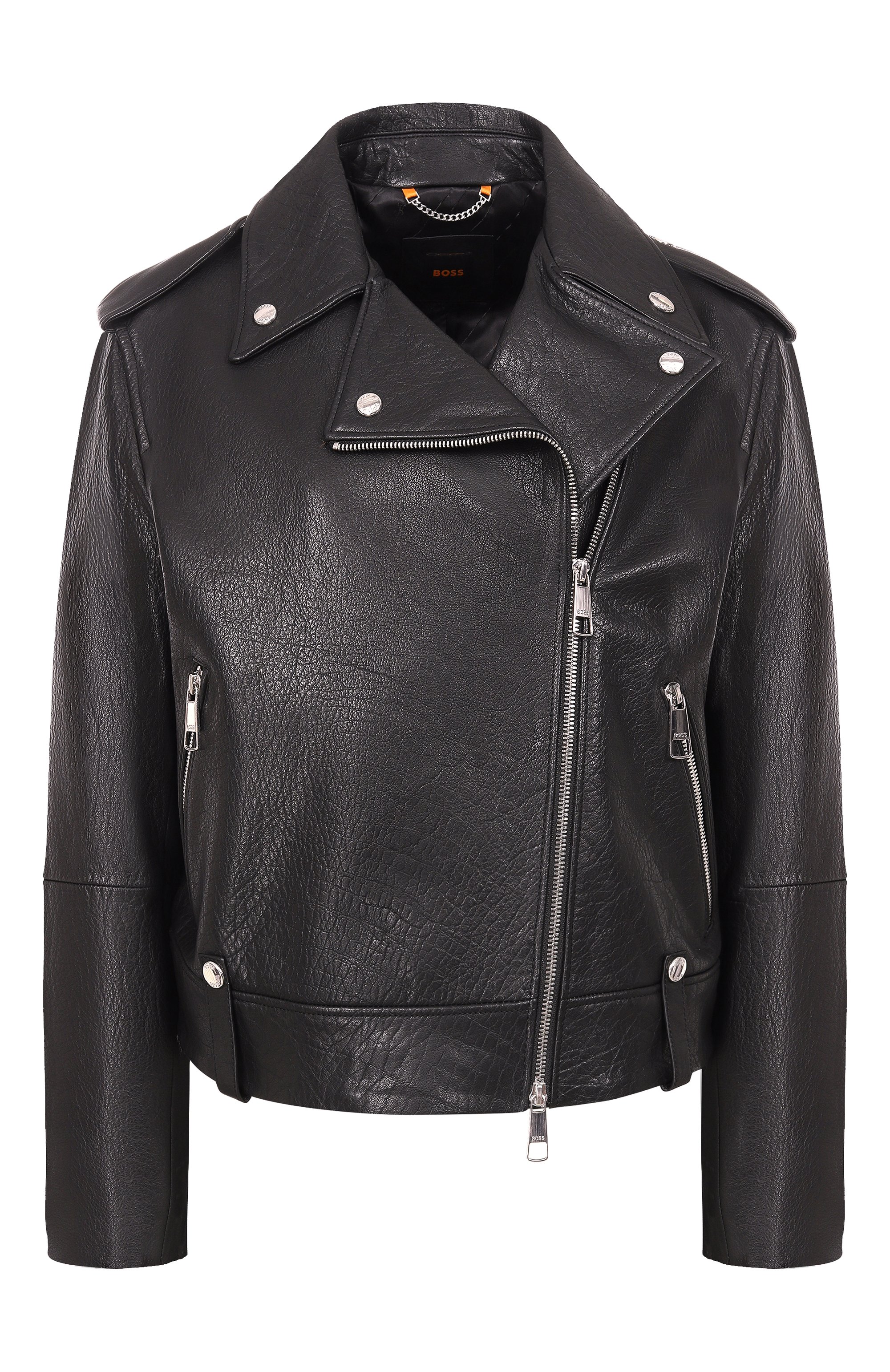 Кожаная куртка BOSS ORANGE, арт. 50541769, фото 1