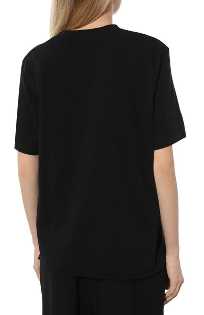 Хлопковая футболка SAINT LAURENT, арт. 747125/YB2XE, фото 4