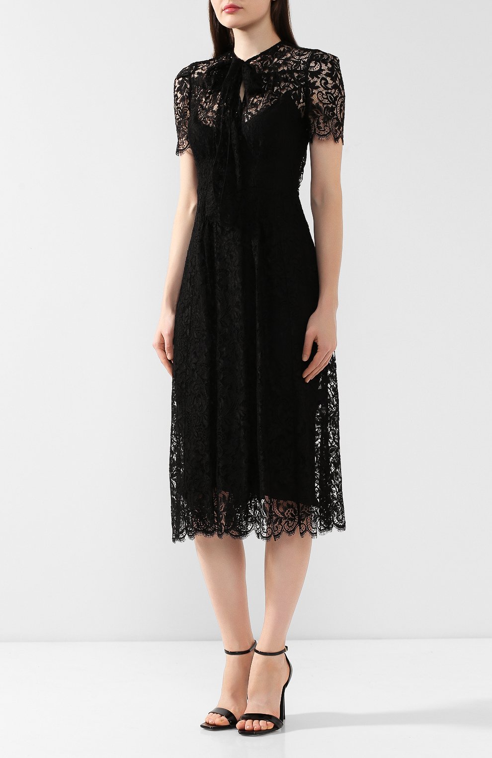 Платье из смеси вискозы и хлопка RALPH LAUREN, арт. 290767598, фото 3