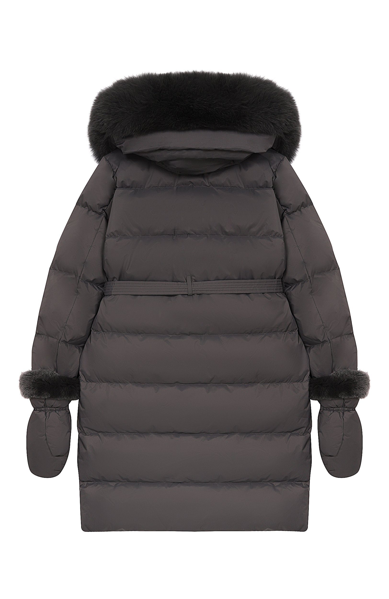 Пуховое пальто с отделкой из лисы YVES SALOMON ENFANT, арт. 25WEM920XXD0XW/12A-14A, фото 2