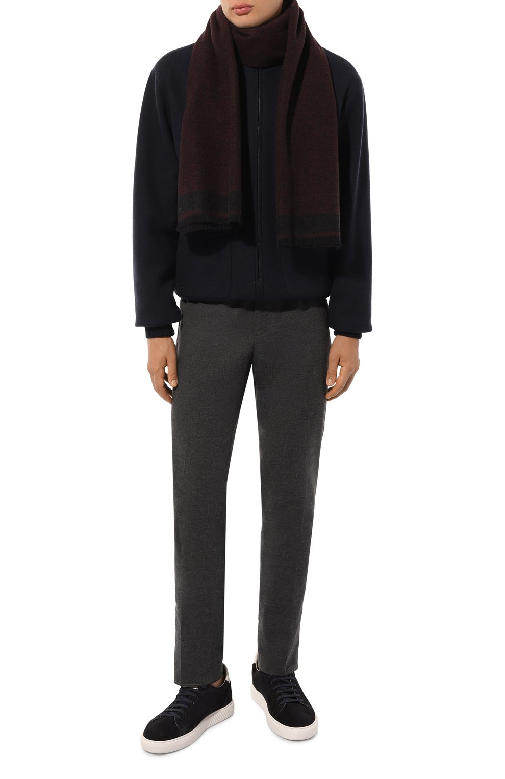 Шарф из шерсти и шелка CANALI, арт. 06/TF00291, фото 2